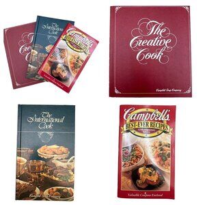 Campbell's Soup 2 Hardcover Cook Book Lot x 3 circa 70s and 80s +125th Edition